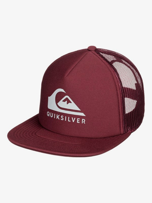 quiksilver, Foamslayer Trucker Cap, CORDOVAN (rrt0) 0 Foamslayer Trucker Cap Red AQYHA04391 Quiksilver