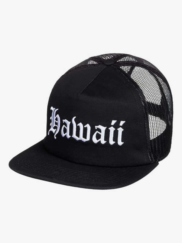 quiksilver, HI Boar Slash Trucker Cap, BLACK (kvj0) 0 HI Boar Slash Trucker Cap Black AQYHA04395 Quiksilver