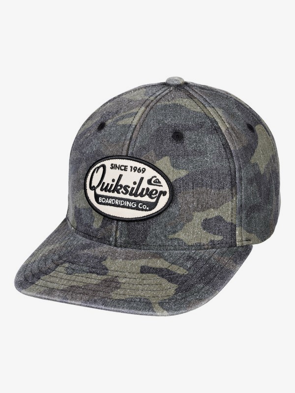 quiksilver, Polisher Snapback Hat, CAMO (gra0) 0 Polisher Snapback Hat Green AQYHA04432 Quiksilver