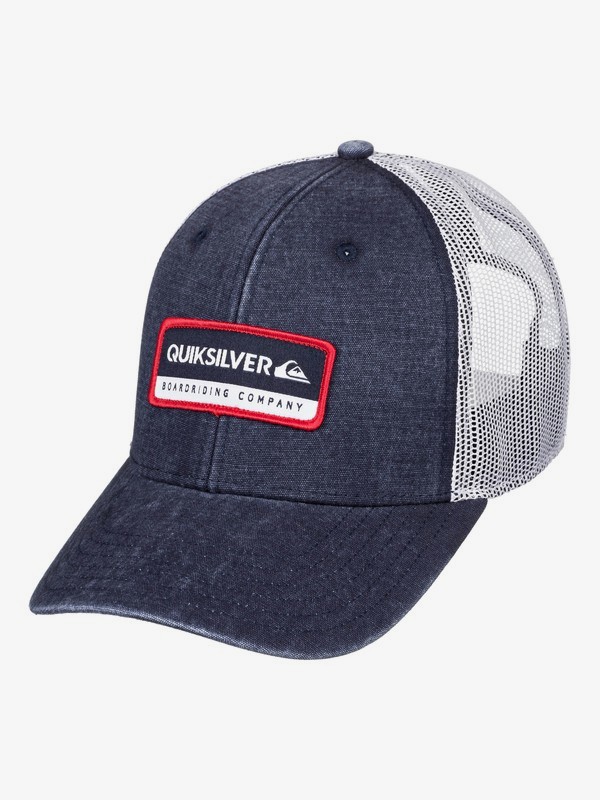 quiksilver, Rinsed Trucker Hat, MOONLIT OCEAN (byk0) 0 Rinsed Trucker Hat Blue AQYHA04437 Quiksilver