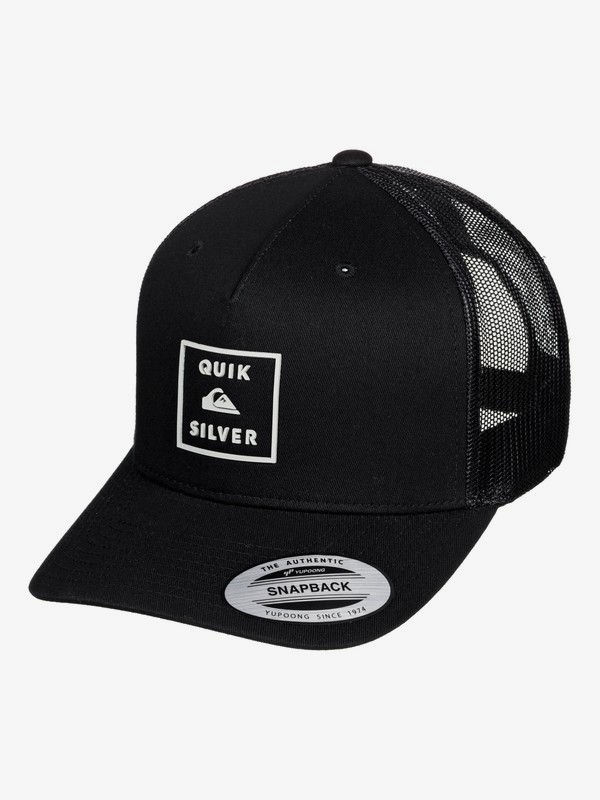quiksilver, Locked In Trucker Hat, BLACK (kvj0) 0 Locked In Trucker Hat Black AQYHA04444 Quiksilver