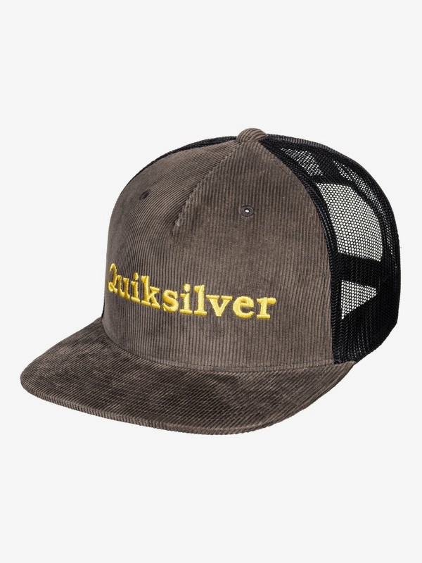quiksilver, Cordon Hue Trucker Hat, CROCODILE (crn0) 0 Cordon Hue Trucker Hat Brown AQYHA04448 Quiksilver