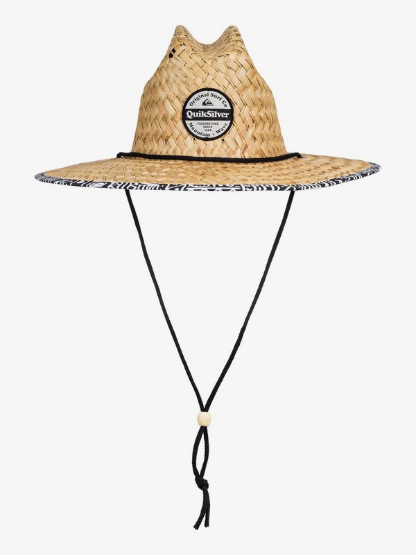 quiksilver, Outsider Straw Lifeguard Hat, WHITE (wbb0) 0 Outsider Straw Lifeguard Hat White AQYHA04462 Quiksilver
