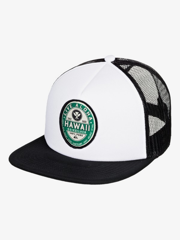 quiksilver, Foam Ballin Trucker Hat, WHITE (wbb0) 0 Foam Ballin Trucker Hat White AQYHA04479 Quiksilver