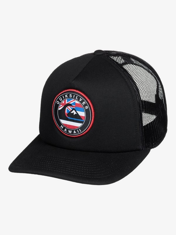 quiksilver, Destinado Trucker Hat, BLACK/HAWAII (xkks) 0 Destinado Trucker Hat Black AQYHA04526 Quiksilver