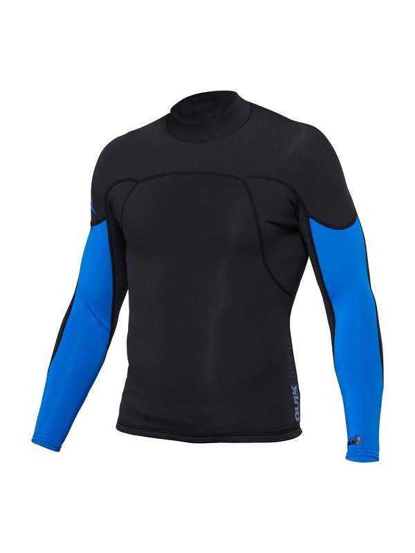 quiksilver, 1.5MM SYNCRO LSL JACKET (ART, BLACK / DEEP CYANINE (xkkp) 0 1.5MM SYNCRO LSL JACKET (ART AQYJL00007 Quiksilver