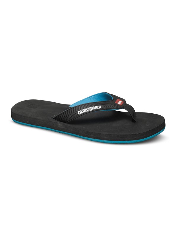quiksilver, Meditation Sandals, BLACK/BLUE/BLACK (xkbk) 0 Meditation Sandals AQYL100042 Quiksilver