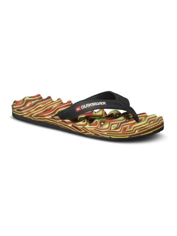 quiksilver, Massage Flip-Flops, RED/YELLOW/GREEN (xryg) 0 Massage Flip-Flops AQYL100045 Quiksilver
