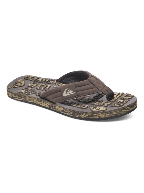 quiksilver, Basis Embossed - Sandalias, BROWN/GREEN/BLACK (xcgk) 0 Basis Embossed - Sandalias AQYL100077 Quiksilver