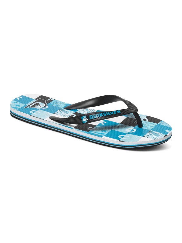 quiksilver, Molokai Check Remix Sandals, BLACK/BLUE/WHITE (xkbw) 0 Molokai Check Remix Sandals AQYL100211 Quiksilver
