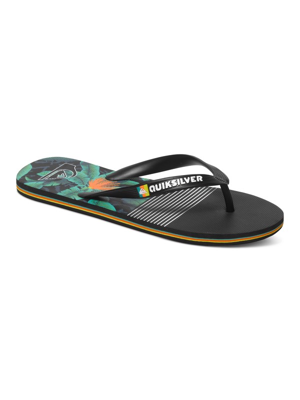 quiksilver, Molokai AG47 Remix - Chanclas, BLACK/BLACK/GREEN (xkkg) 0 Molokai AG47 Remix - Chanclas AQYL100214 Quiksilver