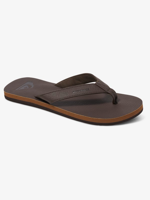 quiksilver, Molokai Nubuck - Sandals for Men, DEMITASSE - SOLID (ctk0) 0 Molokai Nubuck - Sandals for Men Brown AQYL100373 Quiksilver