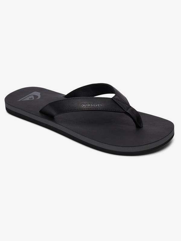 quiksilver, Molokai Nubuck - Sandals for Men, SOLID BLACK (sbkm) 0 Molokai Nubuck - Sandals for Men Multicolor AQYL100373 Quiksilver