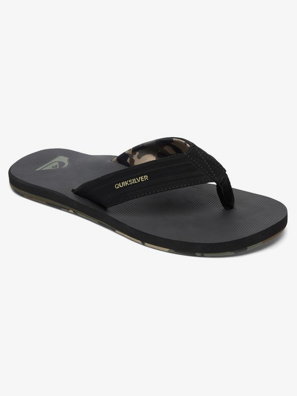 quiksilver, Island Oasis - Sandales pour Homme, BLACK/GREEN/GREEN (xkgg) 0 Island Oasis - Sandales pour Homme Noir AQYL100401 Quiksilver