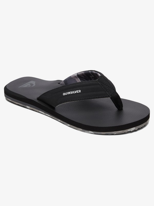 quiksilver, Island Oasis Sandals, BLACK/GREY/WHITE (xksw) 0 Island Oasis Sandals Grey AQYL100401 Quiksilver