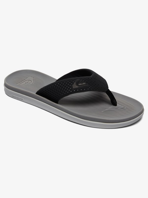 quiksilver, Haleiwa Plus Sandals, BLACK/GREY/BLUE (xksb) 0 Haleiwa Plus Sandals Black AQYL100497 Quiksilver