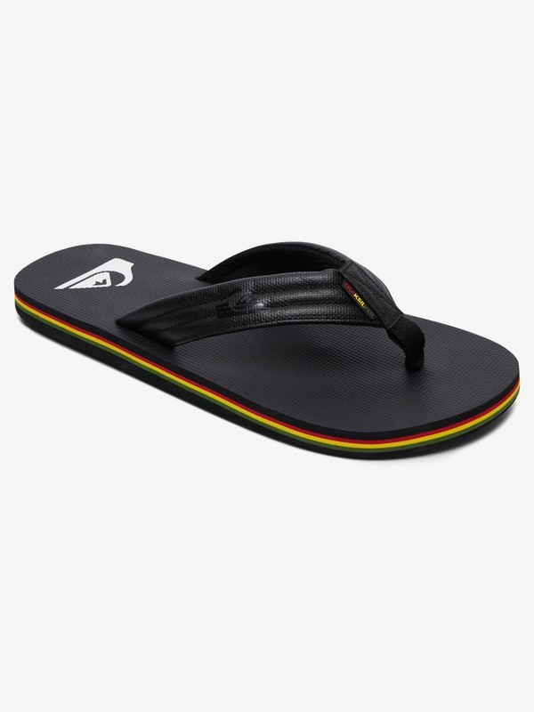 quiksilver, Molokai Wide TX Sandals, BLACK/RED/GREEN (xkrg) 0 Molokai Wide TX Sandals Black AQYL100542 Quiksilver
