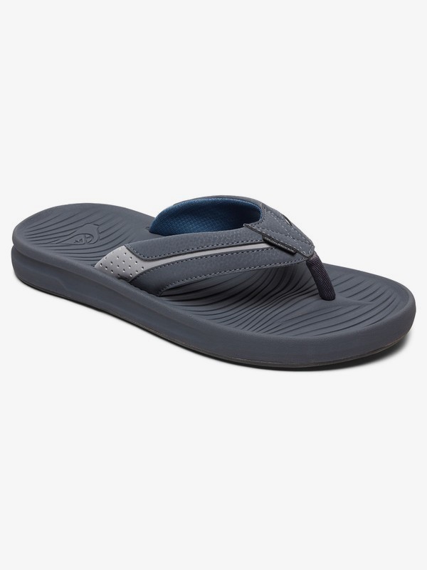 quiksilver, Travel Oasis Sandals, GREY/BROWN/BLUE (xscb) 0 Travel Oasis Sandals Grey AQYL100543 Quiksilver