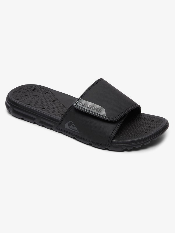 quiksilver, Amphibian Slider Sandals, BLACK/BLACK/GREY (xkks) 0 Amphibian Slider Sandals Black AQYL100556 Quiksilver