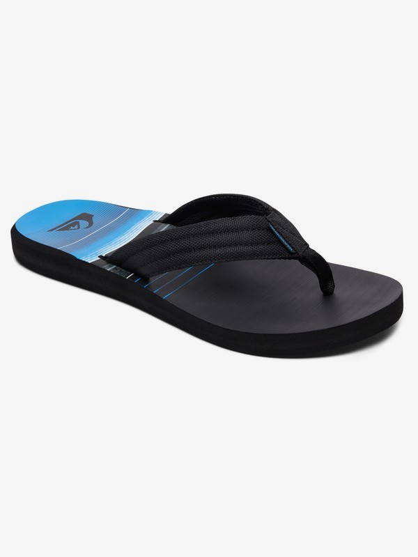 quiksilver, Carver Sandals, BLACK/BLACK/BLUE (xkkb) 0 Carver Sandals Black AQYL100559 Quiksilver