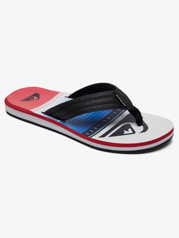 quiksilver, Carver Sandals, BLACK/RED/BLUE (xkrb) 0 Carver Sandals Black AQYL100559 Quiksilver