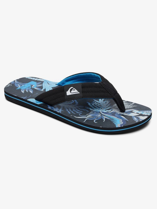 quiksilver, Molokai Layback Sandals, BLACK/BLUE/WHITE (xkbw) 0 Molokai Layback Sandals Black AQYL100560 Quiksilver
