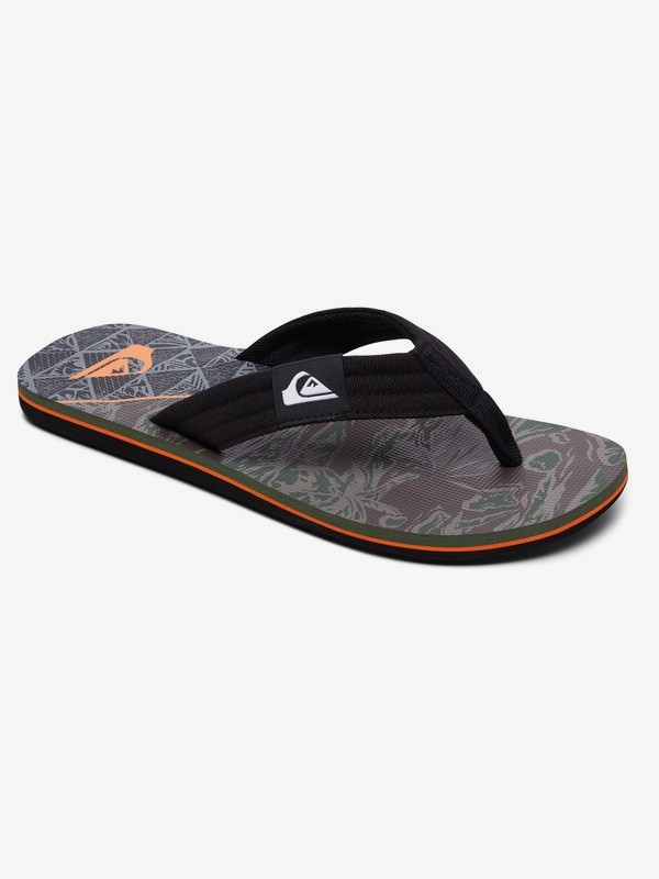 quiksilver, Molokai Layback Sandals, BLACK/BLACK/GREY (xkks) 0 Molokai Layback Sandals Black AQYL100560 Quiksilver