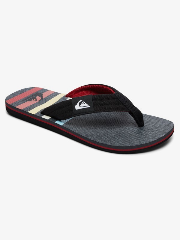 quiksilver, Molokai Layback Sandals, GREY/BLUE/GREY (xsbs) 0 Molokai Layback Sandals Grey AQYL100560 Quiksilver
