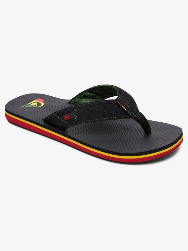 quiksilver, Molokai Abyss - Sandals for Men, GREEN/BLACK/GREEN (xgkg) 0 Molokai Abyss - Sandals for Men Green AQYL100570 Quiksilver