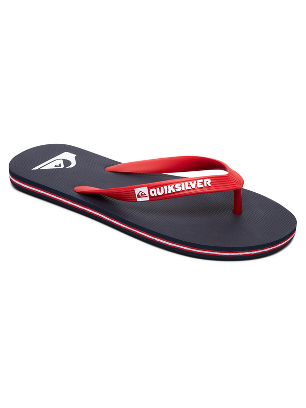 quiksilver, Сланцы Molokai, BLUE/RED/BLUE (xbrb) 0 Сланцы Molokai Синий AQYL100601 Quiksilver