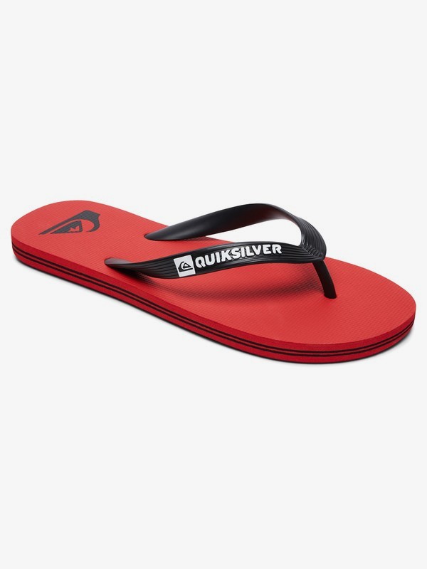 quiksilver, Сланцы Molokai, BLACK/RED/BLACK (xkrk) 0 Сланцы Molokai Черный AQYL100601 Quiksilver