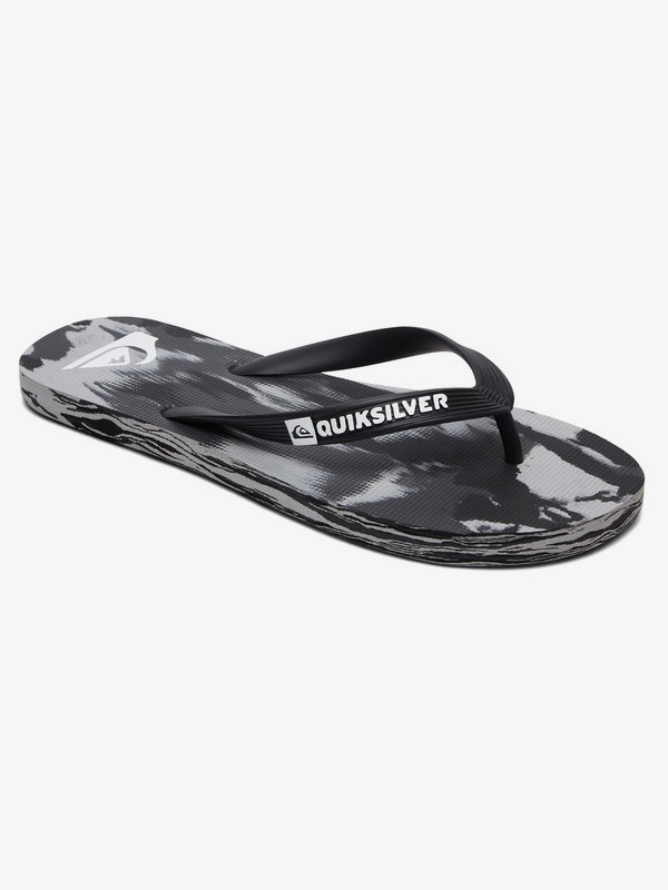 quiksilver, Molokai Flip-Flops, BLACK/GREY/BLACK (xksk) 0 Molokai Flip-Flops Black AQYL100601 Quiksilver