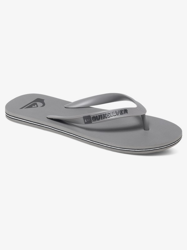 quiksilver, Molokai Flip-Flops, GREY/GREY/GREY (xsss) 0 Molokai Flip-Flops Grey AQYL100601 Quiksilver