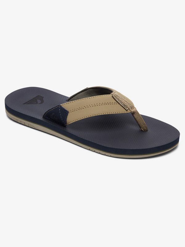 quiksilver, Coastal Oasis Sandals, BROWN/BLUE/BROWN (xcbc) 0 Coastal Oasis Sandals Brown AQYL100633 Quiksilver