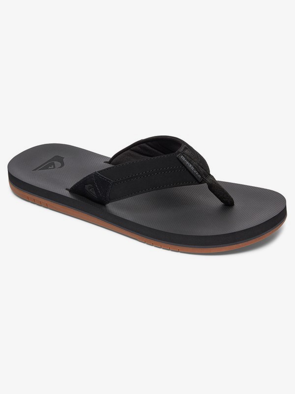 quiksilver, Coastal Oasis - Sandales pour Homme, BLACK/BLACK/BROWN (xkkc) 0 Coastal Oasis - Sandales pour Homme Noir AQYL100633 Quiksilver