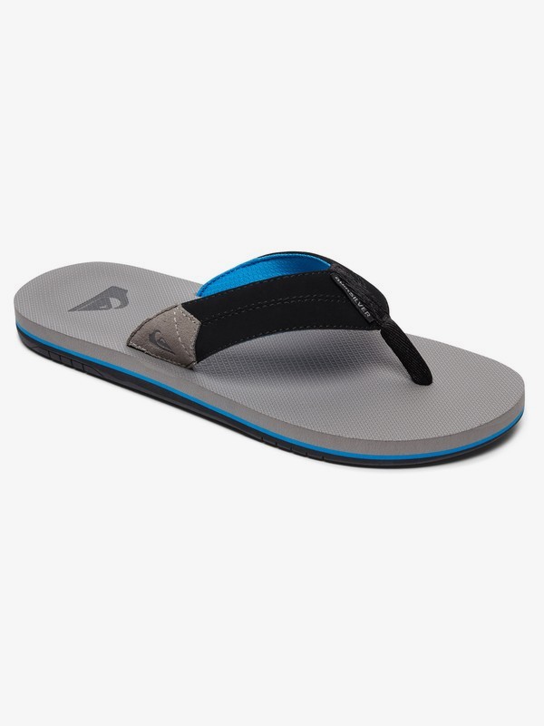 quiksilver, Coastal Oasis Sandals, GREY/BLUE/BLACK (xsbk) 0 Coastal Oasis Sandals Grey AQYL100633 Quiksilver