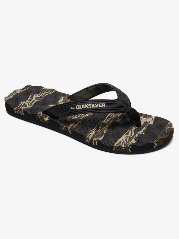 quiksilver, Massage Sandals, BLACK/GREEN/GREEN (xkgg) 0 Massage Sandals AQYL100637 Quiksilver