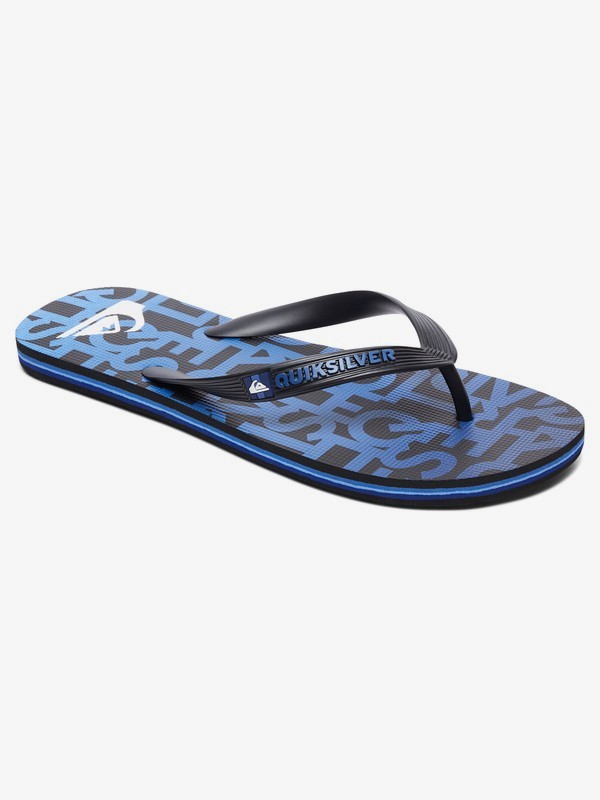 quiksilver, Molokai Random - Flip-Flops for Men, BLACK/BLUE/BLACK (xkbk) 0 Molokai Random - Flip-Flops for Men AQYL100659 Quiksilver