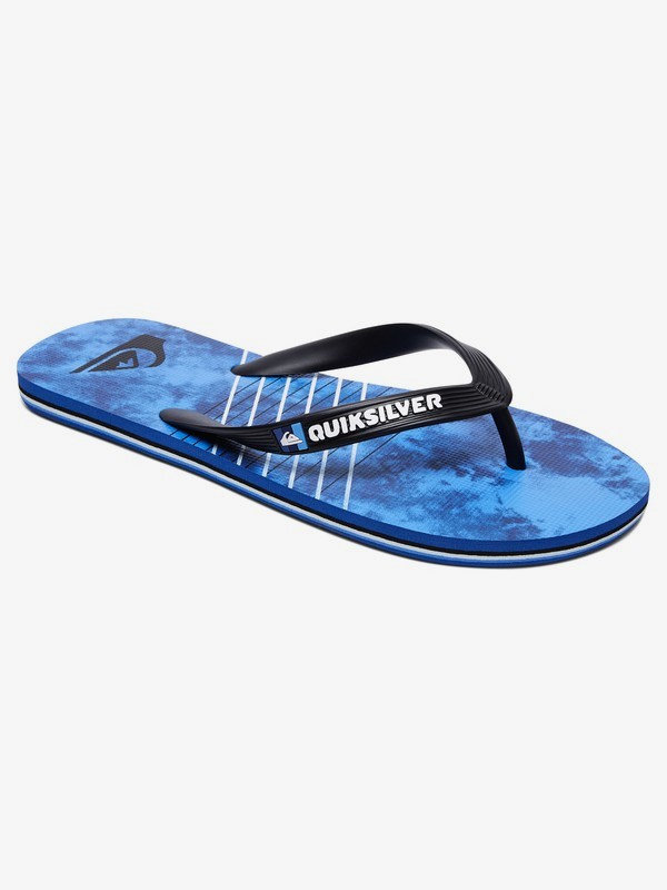 quiksilver, Molokai Shibori Flip-Flops, BLACK/BLUE/BLUE (xkbb) 0 Molokai Shibori Flip-Flops AQYL100660 Quiksilver