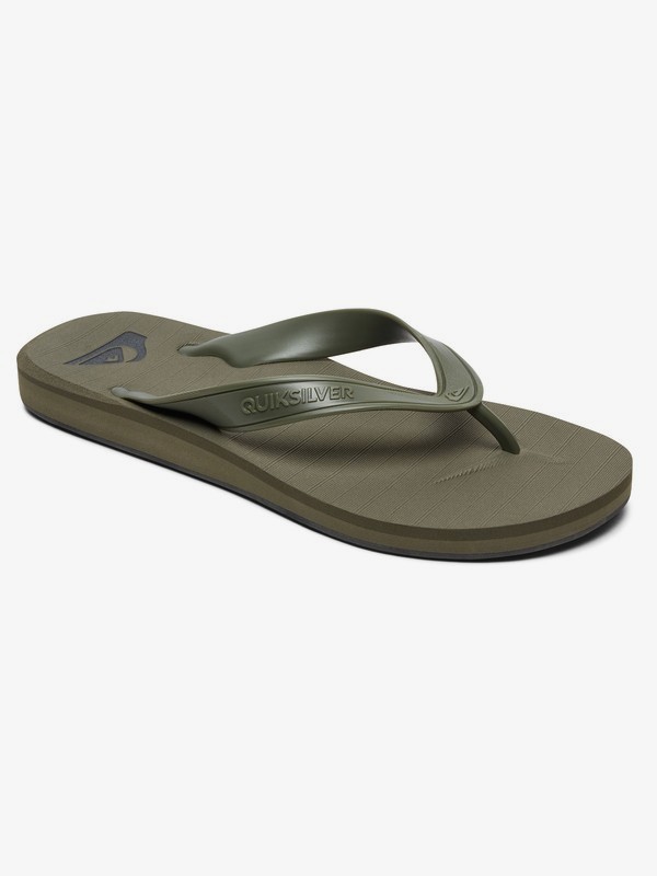 quiksilver, Carver Deluxe - Flip-Flops for Men, GREEN/GREEN/GREEN (xggg) 0 Carver Deluxe - Flip-Flops for Men Green AQYL100678 Quiksilver