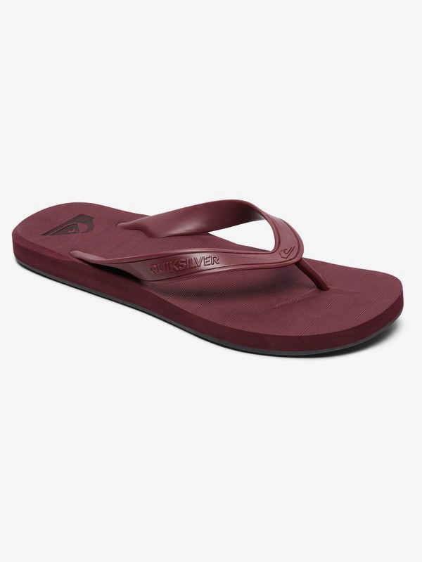 quiksilver, Carver Deluxe - Flip-Flops for Men, RED/RED/RED (xrrr) 0 Carver Deluxe - Flip-Flops for Men Red AQYL100678 Quiksilver