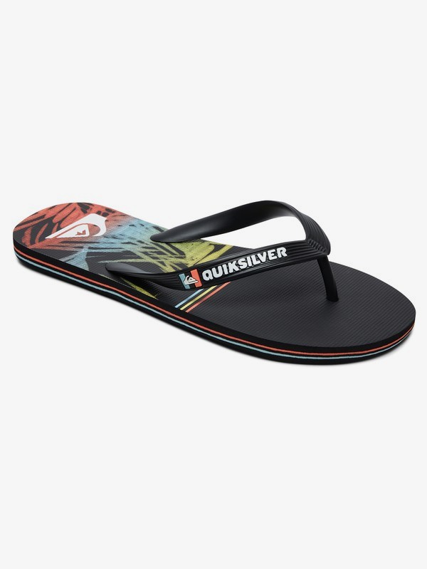 quiksilver, Molokai Zen Division Flip-Flops, BLACK/BLACK/WHITE (xkkw) 0 Molokai Zen Division Flip-Flops Black AQYL100680 Quiksilver