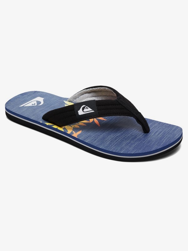 quiksilver, Molokai Layback Sandals, BLUE/BLACK/GREY (xbks) 0 Molokai Layback Sandals Blue AQYL100784 Quiksilver