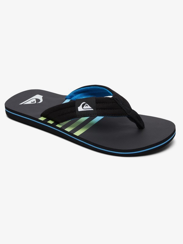 quiksilver, Molokai Layback - Sandals for Men, BLACK/BLACK/BLUE (xkkb) 0 Molokai Layback - Sandals for Men Black AQYL100784 Quiksilver