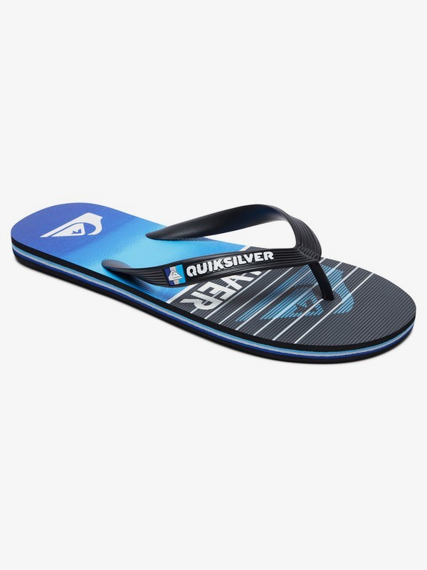 quiksilver, Molokai Highline Slab - Flip-Flops for Men, BLACK/BLACK/BLUE (xkkb) 0 Molokai Highline Slab - Flip-Flops for Men Black AQYL100792 Quiksilver