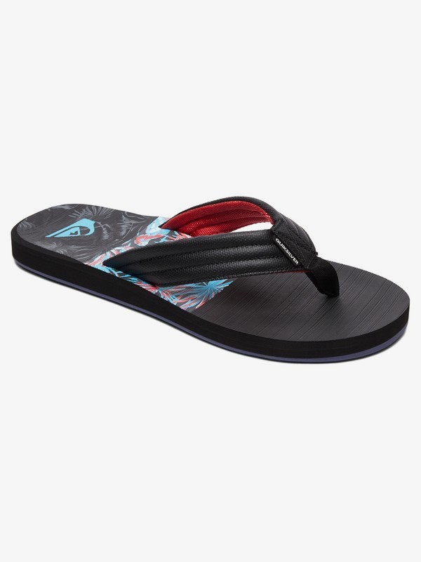 quiksilver, Carver Sandals, BLACK/BLACK/BLUE (xkkb) 0 Carver Sandals Black AQYL100809 Quiksilver