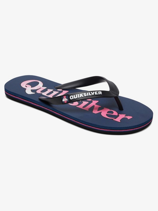 quiksilver, Molokai Wordmark Fineline - Flip-Flops for Men, BLACK/GREY/GREY (xkss) 0 Molokai Wordmark Fineline - Flip-Flops for Men Black AQYL100810 Quiksilver