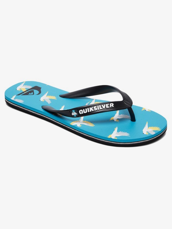 quiksilver, Molokai Cockatoo Flip-Flops, BLACK/BLUE/GREY (xkbs) 0 Molokai Cockatoo Flip-Flops Black AQYL100831 Quiksilver