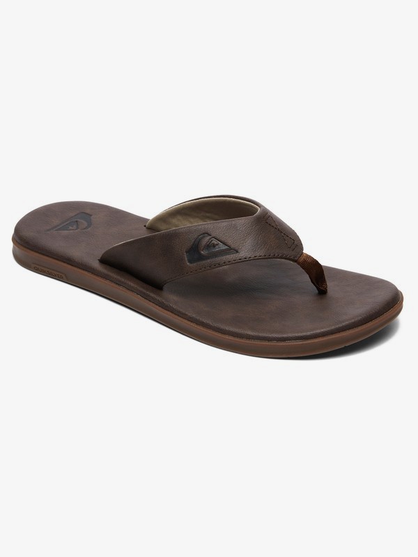 quiksilver, Haleiwa Plus Nubuck Leather Sandals, BROWN/BROWN/BROWN (xccc) 0 Haleiwa Plus Nubuck Leather Sandals Brown AQYL100843 Quiksilver
