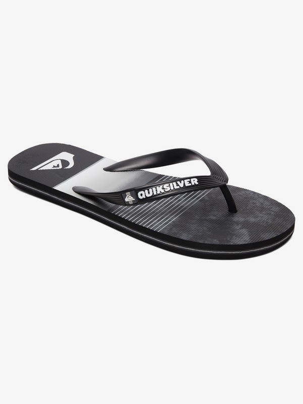 quiksilver, Molokai Slab Flip Flops, BLACK/GREY/BLACK (xksk) 0 Molokai Slab Flip Flops Black AQYL100860 Quiksilver
